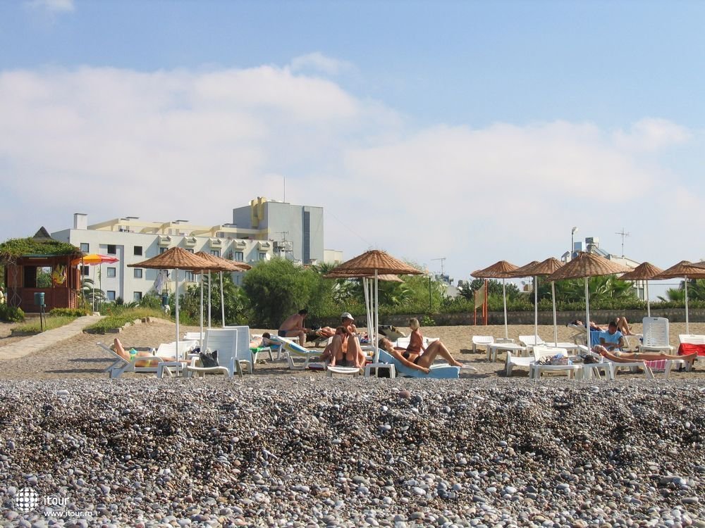 CLUB AQUA PLAZA, Турция, вид с пляжа на отель