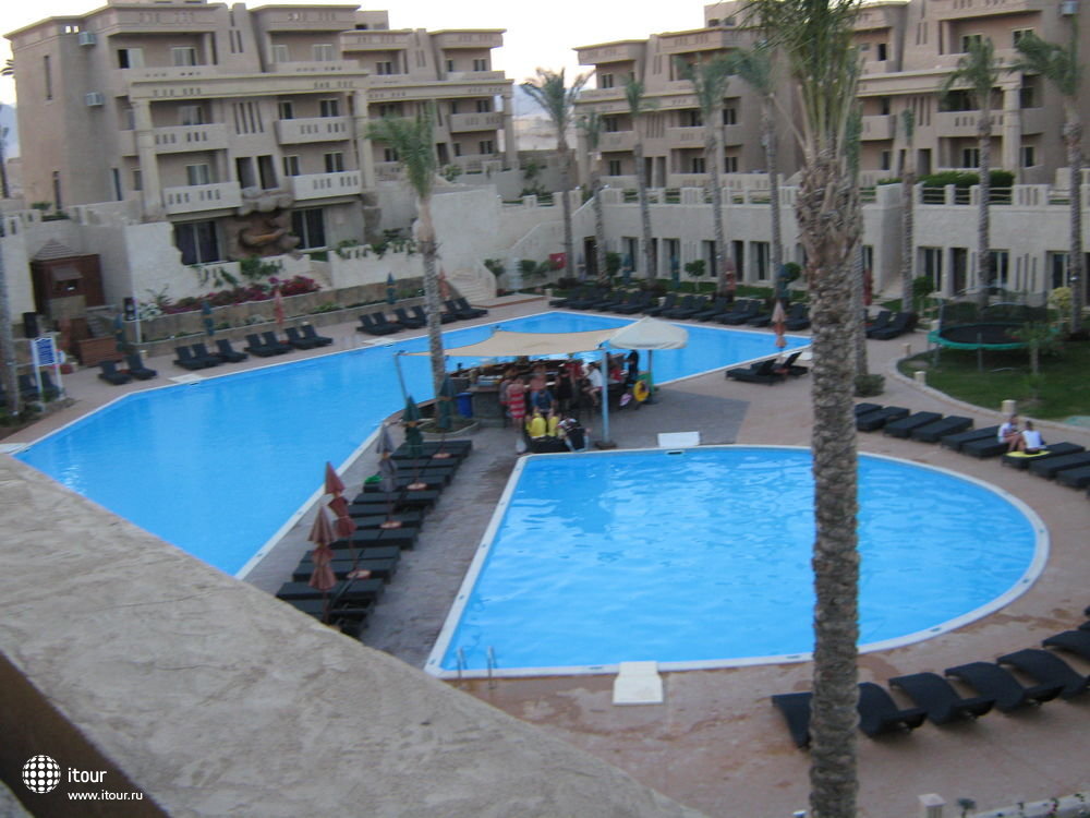 El Hayat Sharm, Египет.   Вид из моего номера (январь, 2009; 17.00)