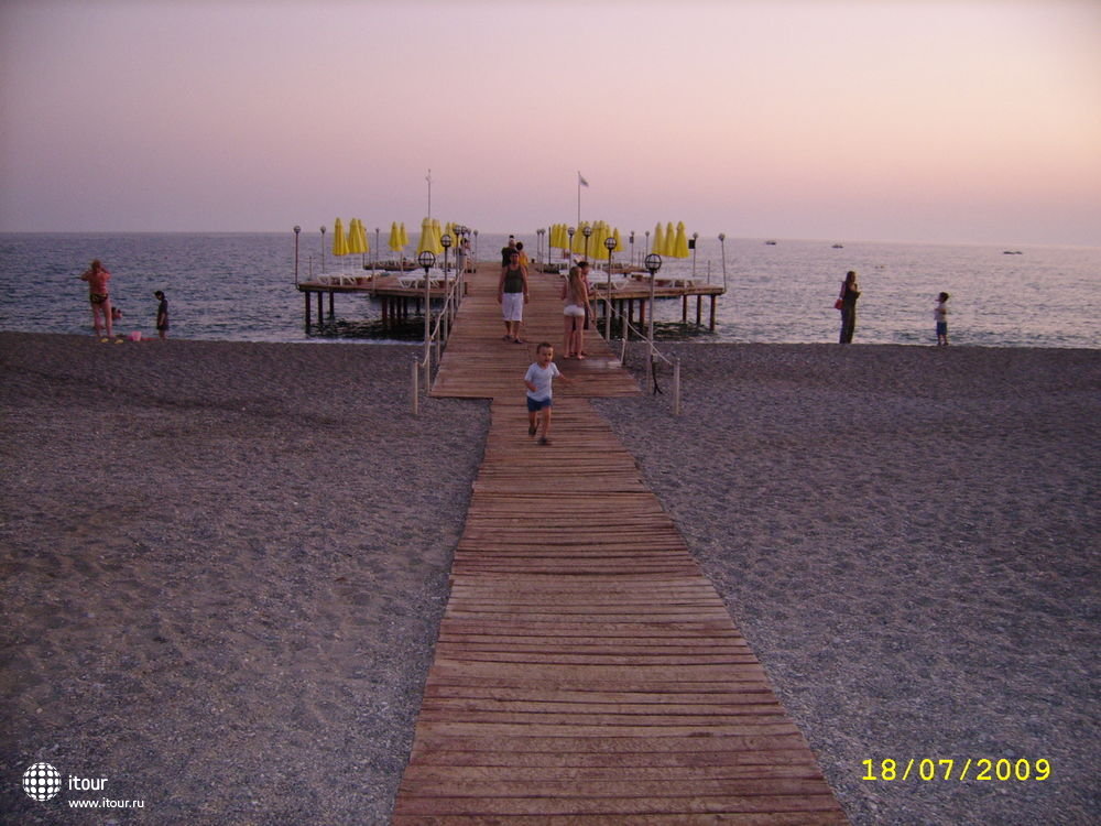 Sunset Beach Hotel, Турция. Пляж и пирс.