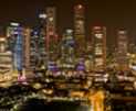 Вечерний Сингапур. Вид с балкона Swissotel