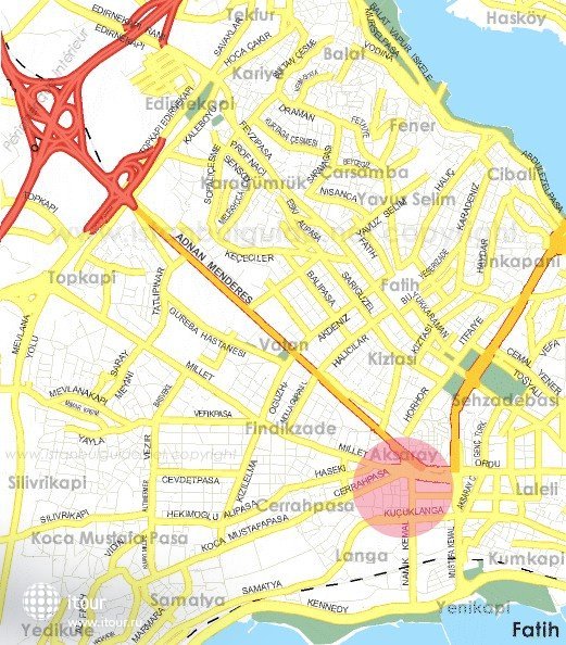 Areas of Istanbul