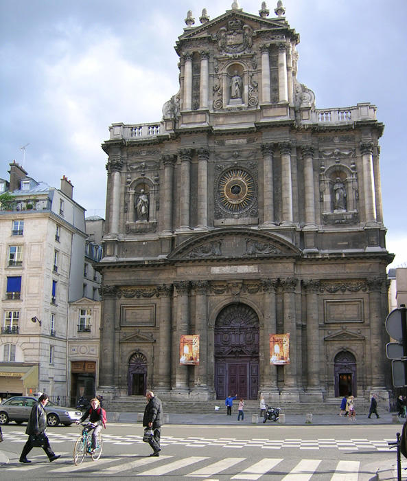 Le Marais Церковь Сен-Поль-Сен-Луи