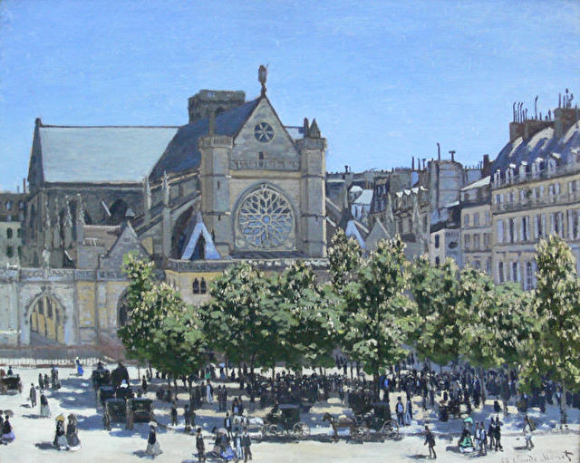 Eglise St.-Germain-l'Auxerrois - картина Клода Моне 1867 г.
