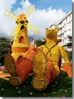 Festival of lemons in the city of Menton