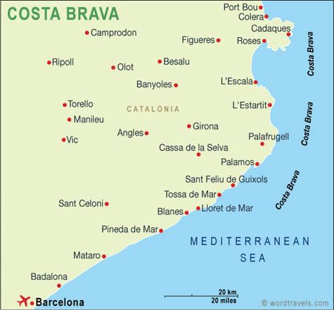 Resort centers Costa Brava