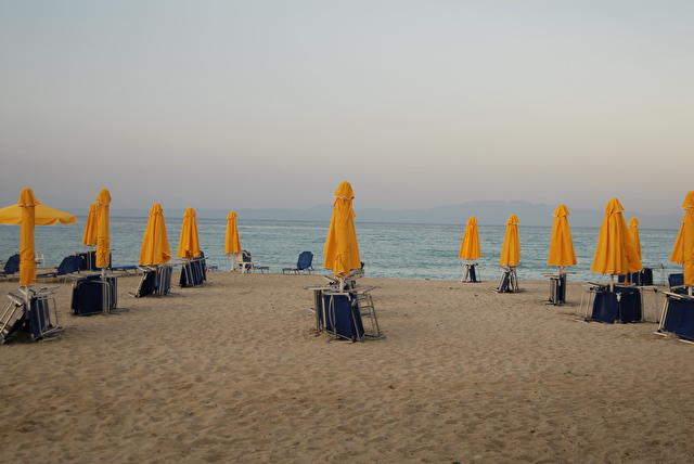 вечерний пляж PALLINI BEACH HOTEL 