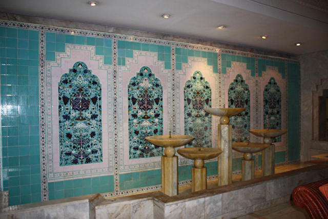 MARHABA PALACE, Тунис  фантанчики в холле 