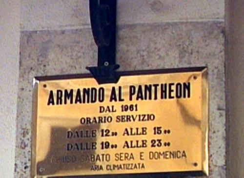 Restaurant Armando al Pantheon