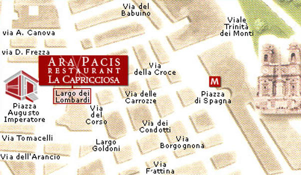 Ara Pacis restaurant - La Capricciosa