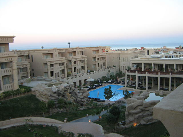 El Hayat Sharm, Египет.    Вид из моего номера (январь, 2009, 17.00)  