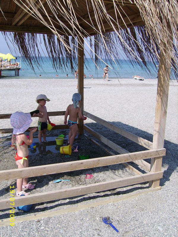 Sunset Beach Hotel, Турция. Детская площадка на пляже.